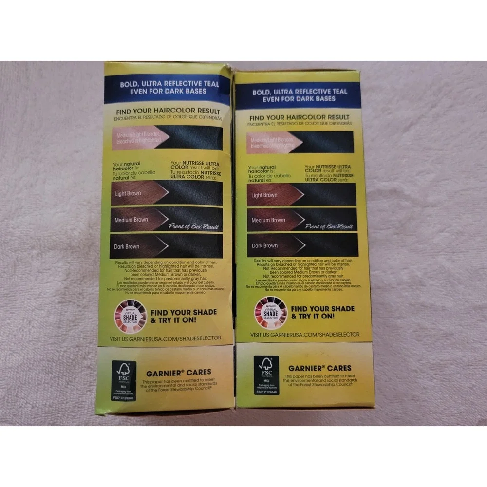 GARNIER NUTRISSE Ultra Nourishing Color Creme TL1 Teal Forest /Deep Intense X 2